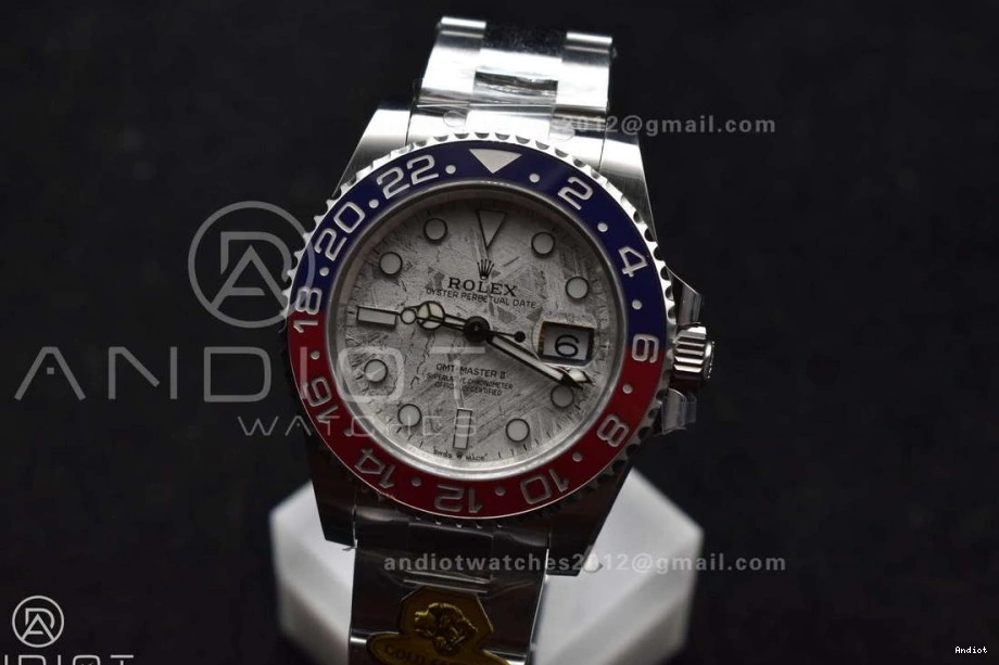 BLRO Edition 1:1 Gain Oyster Meteorite Best Master 930 Factory Dial VR3285 Weight on Gold Real II CHS 126719 Breathable Bracelet GMT 0821